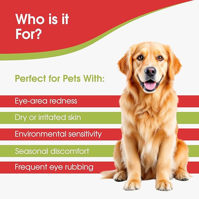 SHEVAT VITAMINS Pet Eye Relief Cream – Soothes Irritation & Moisturizes Dry Eyes – Dog Eye Cream, Cat Eye Ointment, and Pet Eye Care for Dogs, Cats & Horses – 7g Tube