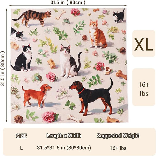 Purrfect Peace Cat Swaddle Wrap – 31.5" Professional Calming Restraint Bag for Grooming, Nail Trimming & Medicine - Adjustable Cat Restraint for Grooming, Nail Clipping & Vet Visits