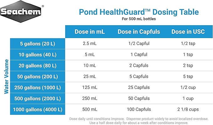 Water Garden Oasis Seachem Pond HealthGuard 500ml, white