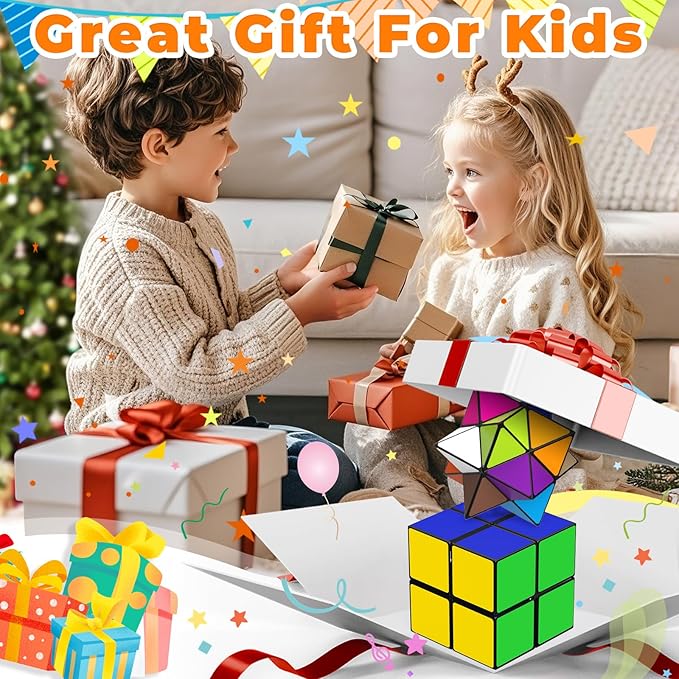 Star Cube Magic Cube Set, 2 in 1 Yoshimoto Cube for Kids and Adults, Toy for Boys and Girls Ages 8-12