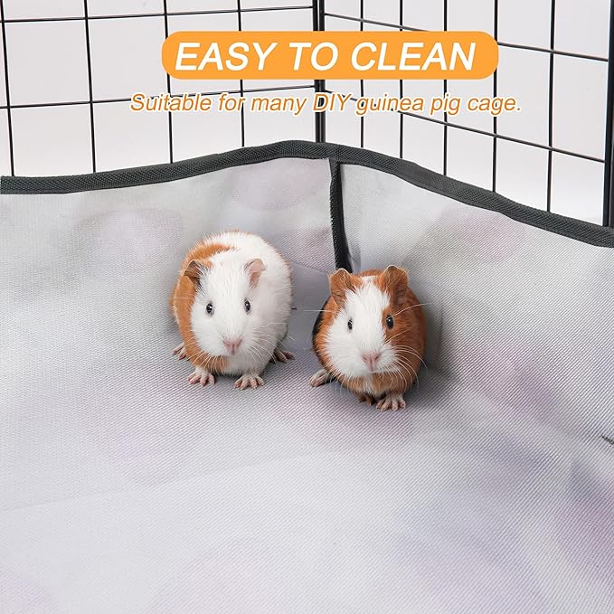 Guinea Pig Cage Liner，Washable Waterproof Oxford Cloth Cage Liners for Small Animals,Hamster Chinchilla Hedgehog Rabbit and Other Small Animals Not Include Cage (36x36 inches)