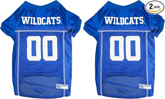 NCAA College University of Kentucky Wildcats Mesh Jersey for Dogs & Cats, Small. Licensed Big Dog Jersey with Your Favorite Football/Basketball College Team (Pack of 2)