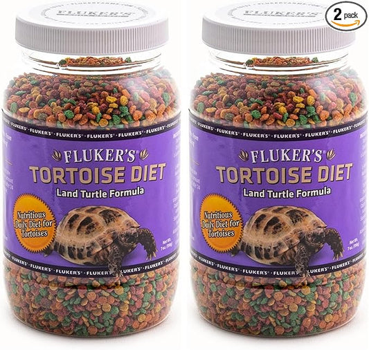 Fluker's Premium Tortoise Diet Small Pellet Food, 7 oz (Pack of 2)