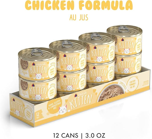 Weruva Kitten, Chicken Formula Au Jus, 3oz Can (Pack of 12)