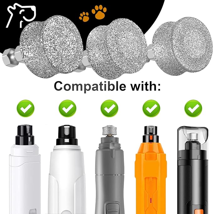 IREDOON Dog Nail Grinder Replacement Head-Integrated Grinding Head for Casfuy and Most Brands, Highly Efficient, Safe and Durable (1pcs)
