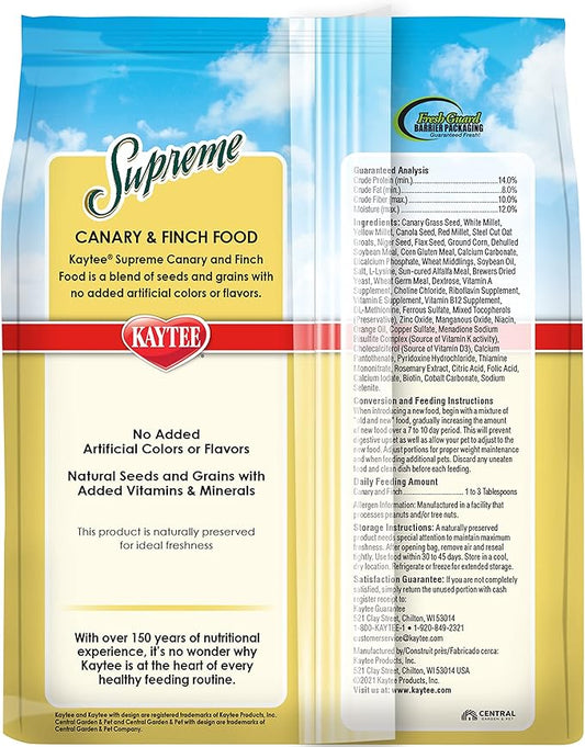 Kaytee Supreme Canary & Finch Food 2lb