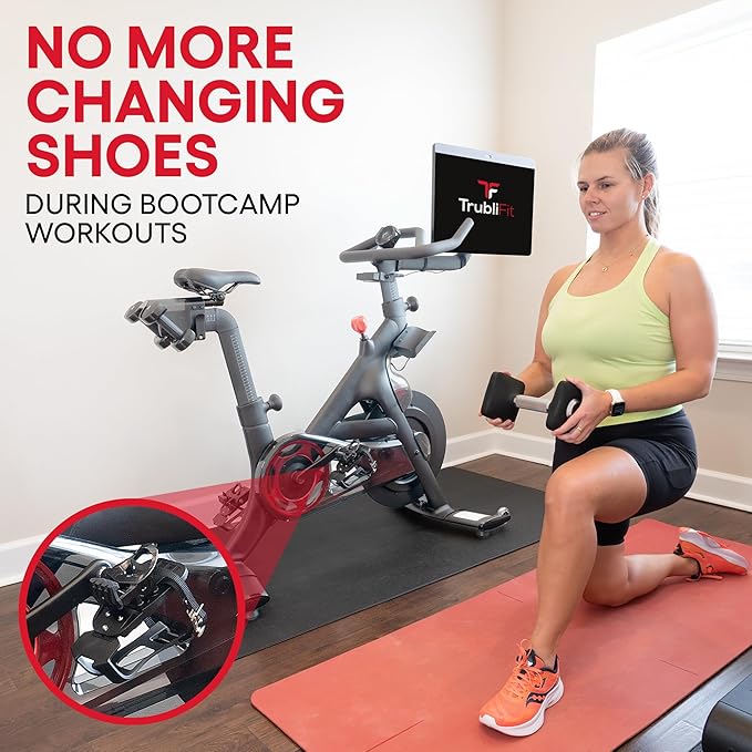 Peloton in Sneakers - Dual Function Toe Cages for Peloton Bike & Bike+ - Converts Pedals - Pedals for Regular Shoes or Peloton Shoes - Fits All Peloton Bikes