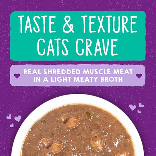 Stella & Chewy's Carnivore Cravings Savory Shreds - Wet Cat Food - High-Moisture Formula with Premium Real Meat - Perfect for Picky Eaters - Tuna & Salmon Recipe, 5.2 oz, 24 Count