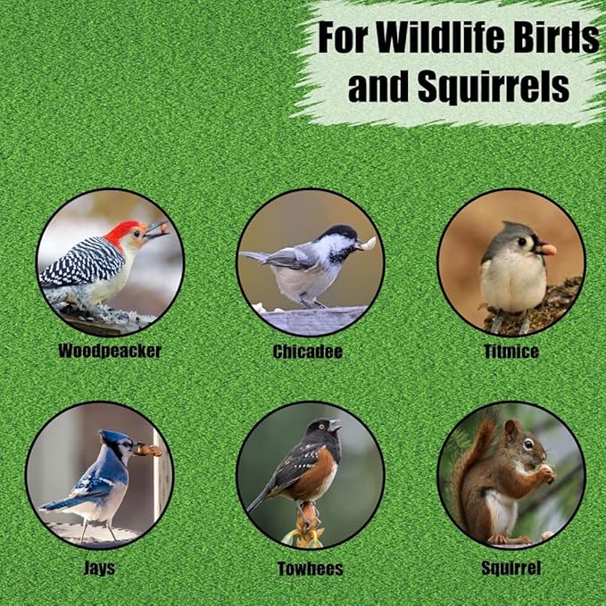 Old Potters Wildlife Shelled Peanuts, 25 lbs for Birds, Squirrels, and Other Animals. USA Grown Non-GMO, Small Farm, Raw Shelled Peanuts. Wildlife Grade, 25 lbs.