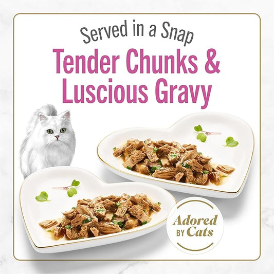 Fancy Feast Purina Petites Seared Salmon Entree with Spinach in Gravy Gourmet Wet Cat Food - 2.8 oz. Tubs,(Pack of 24)