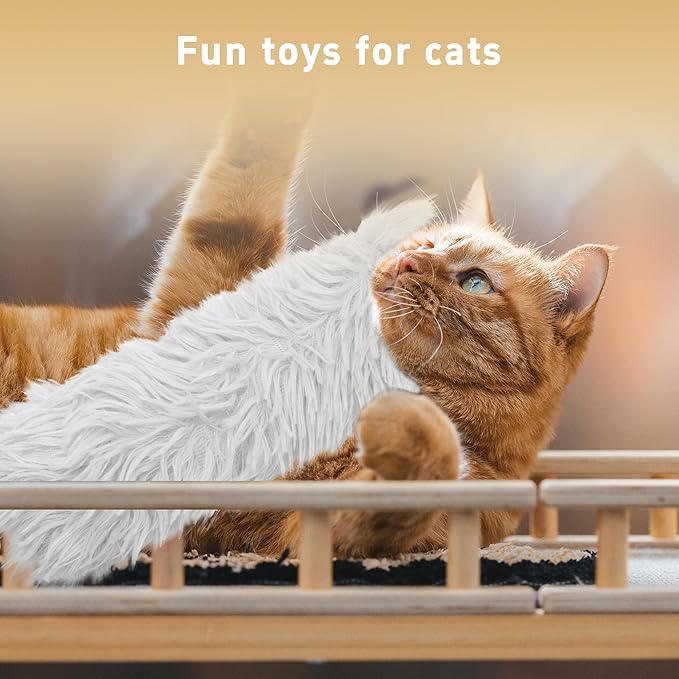 3 Pack Catnip Toys,Soft and Durable Cat Pillows Toys, Crinkle Sound Catnip Catnip Toys,Indoor Interactive Cat Kicker Toy, Companion Toys for Cats (Gray Set)