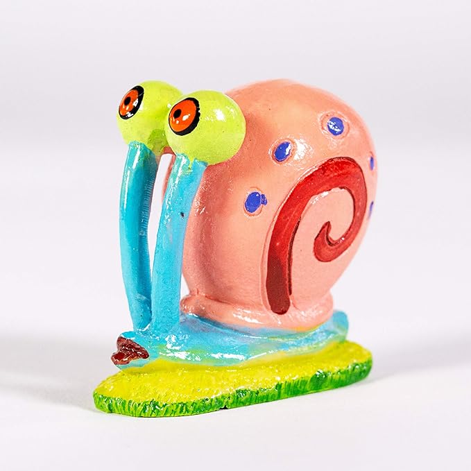 Penn-Plax Officially Licensed Spongebob Squarepants Aquarium Ornament – Gary (Mini/Small Size) – Perfect for Freshwater and Saltwater Tanks