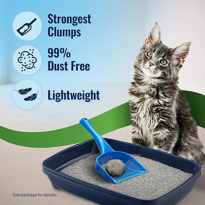 Cat's Pride Max Power Pro Lightweight Cat Litter, Unscented with Total Odor Control, 99% Dust-Free Clumping Formula, Bag
