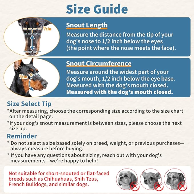 BARKLESS Dog Basket Muzzle for Medium & Large Dogs, Humane Cage Muzzle Prevent Biting Scavenging, Breathable Open Front Mouth Cover with Reflective Strap for Training, Walking Vet Visits (Black, XL)