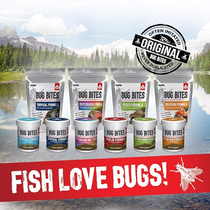 Fluval Bug Bites Betta Fish Food, Granules for Small to Medium Sized Fish, 1.05 Oz.