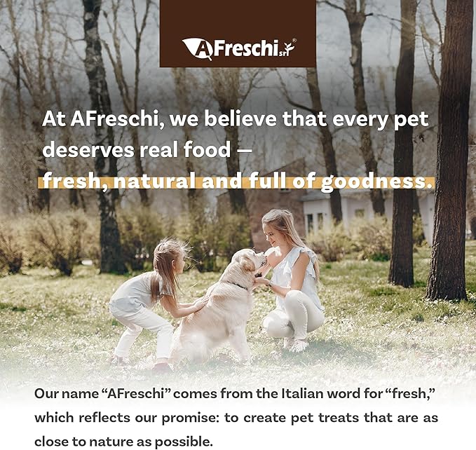 A Freschi srl Air-Dried Puppy & Adult Dog Food - Real Turkey & Salmon Recipe | Grain-Free | High-Protein for Toy, Small & Large Breeds | Ideal for Picky Eaters, 1 lb Starter Bag