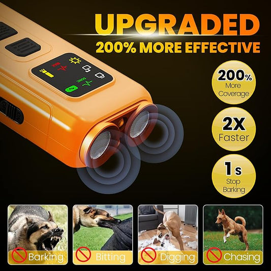 Dog Bark Deterrent Devices, Sonic Cat Deterrent Devices, Drive Cats Away from Car Engines in Winter, 2025 Anti Barking Device for Dogs, Portable Dog Training Device, Stopping Neighbor's Dog Barking