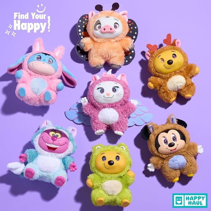 HAPPY HAUL Disney Into the Woods Vinyl Plush Clip-on Surprise Toy | Drop 2 Blind Box Collectible, 5.5-Inch Plush with Vinyl Face by Just Play, Short-Run Drop, Ages 8+