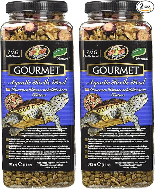 Zoo Med Gourmet Aquatic Turtle Food 11 oz. (Pack of 2)