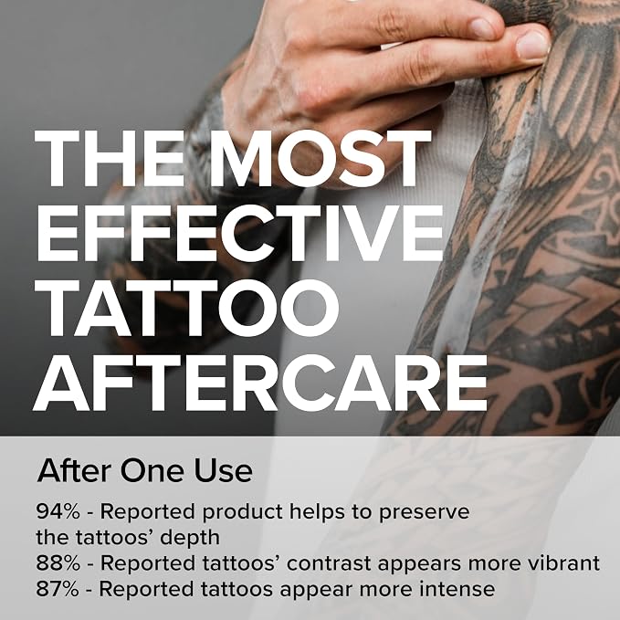 Mad Rabbit Tattoo Balm & Aftercare Cream- Color Enhancement that Revives Old Tattoos, Hydrates New Tattoos, Made With Clean Ingredients + Petroleum Free, Daily Tattoo Lotion Moisturizer & Brightener