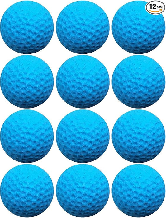Cat Golf Balls for Indoor Kitten Toys - Interactive Sponge Foam Soccer Balls (Blue)