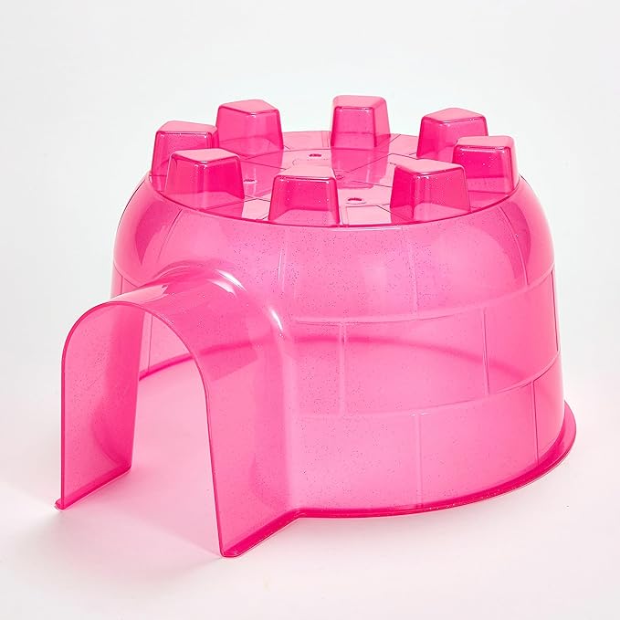 Kaytee Igloo Habitat Hideout for Pet Guinea Pigs, Ferrets, Dwarf Rabbits, Chinchillas, and Other Small Animals, Assorted Colors, Large (Pack of 2)