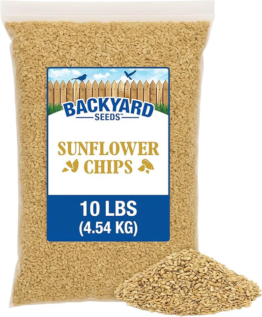 CountryMax Sunflower Chips Shelled No Waste Bird Seed (10 Pounds)
