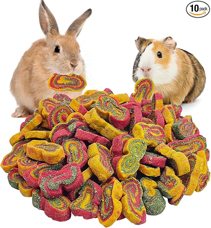 Fhiny 0.57lb Rabbit Chew Toys, Mixed Forage Beetroot Carrot and Pumpkin Bunny Treats for Hamsters Guinea Pigs Chinchillas and Other Small Rodents Teeth Grinding