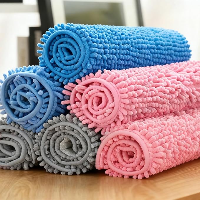 2PC Rabbit Fleece Cage Liners Soft Sleeping Bedding Mats Reusable Pee Training Pads Mat Washable for Small Animal Guinea Pig Ferret Guinea Pig Squirrel (Blue)