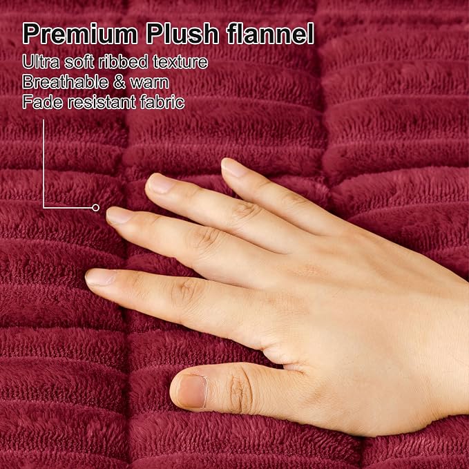 Smiry Couch Cover for Dogs, Non Slip Washable Sofa Protector for Pets, Soft Furniture Cover for Pet, Stylish Sofa Covers, Cozy Protect Against Fur, Dirt & Everyday Messes (Red, 35.4" x 82.7")