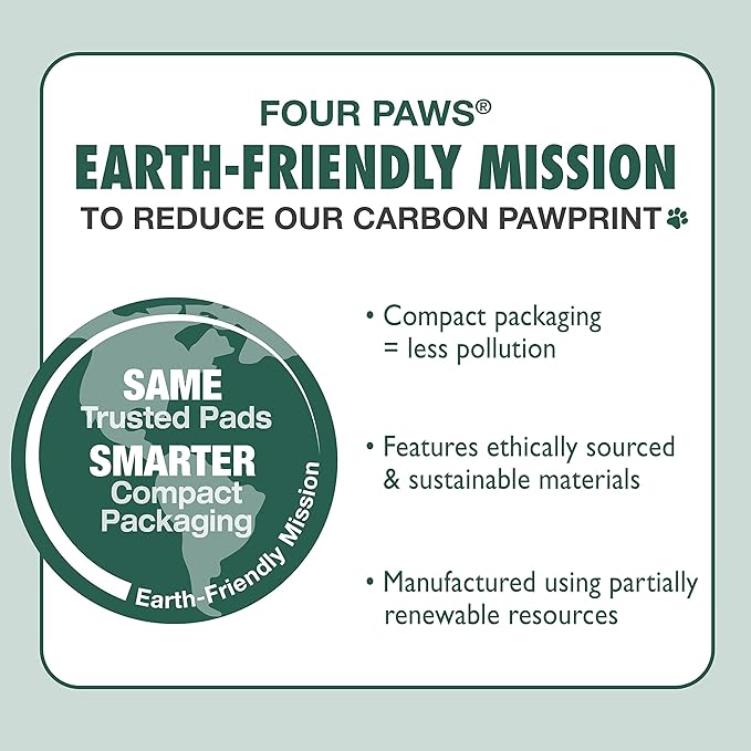 Four Paws Wee-Wee Superior Performance Unscented Pee Pads for Dogs & Puppies, Quilted Leak-Proof Dog Housebreaking Potty Training Floor Protection, 22" x 23", 200 Count