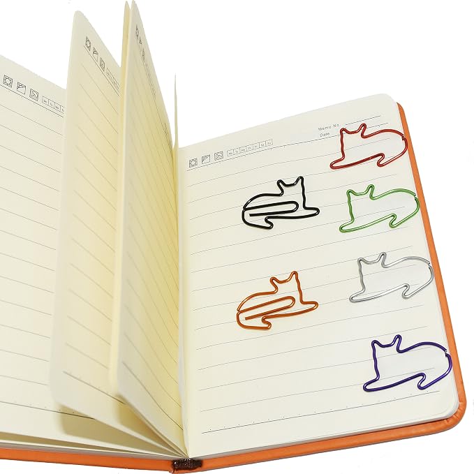 Cat Paper Clips Small Office Supplies Gifts for Cat Lover Coworkers, Cute Desk Accessories Gifts Idea