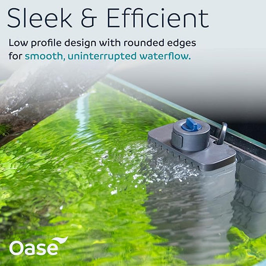 OASE EcoFlow 150 Internal Aquarium Filter, For Freshwater and Saltwater Tanks Up to 40 Gallons, Quiet, Customizable Water Flow, Multi-Stage Filtration