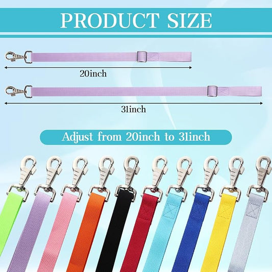 10 Pcs Horse Bucket Strap Hangers Horse Suppliers Adjustable Nylon Bucket Strap for Buckets Hay Nets Outdoor Feeders (Colourful)