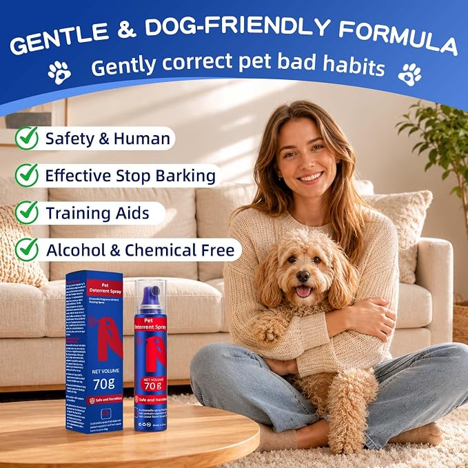 Dog Corrector Spray 70ml 3 Pack Pet Trainer Spray, Corrector Spray for Dog to Stops Barking, Jumping Up, Food Stealing, Dog Fights, Avoidance, Unwanted Dog Behaviour