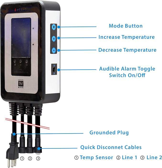 Innovative Marine Helio PTC Smart Reef Aquarium Heater (700 Watt - [2 x 350W])