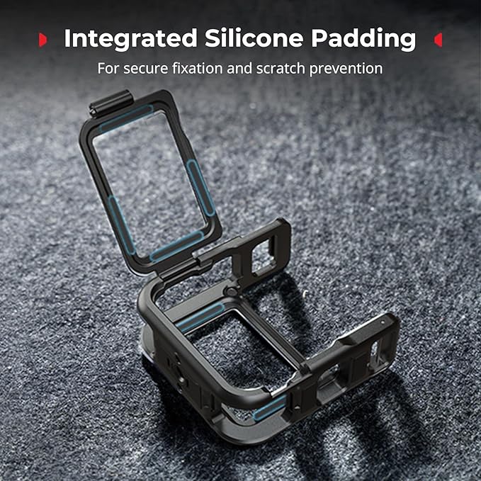 SmallRig Half Cage for DJI Osmo Nano, with a 1/4"-20 Threaded Hole/Quick Release Mount for DJI/Cold Shoe Mount