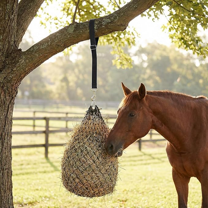4Pcs Horse Bucket Strap Hangers Adjustable Nylon Straps Hanging Feed Tack for Hay Nets Water Buckets Horse Suppliers