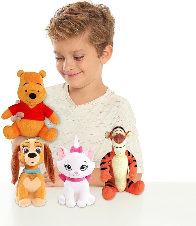 Disney Classics Bean 6.5-inch Small Plush Stuffed Animal, Marie, Cat, The Aristocats Plush, Kids Toys for Ages 2 Up by Just Play