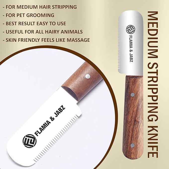 Professional Stripping Knife, Right handed, 3 inch blade (Stainless Steel) (Medium, Rosewood)