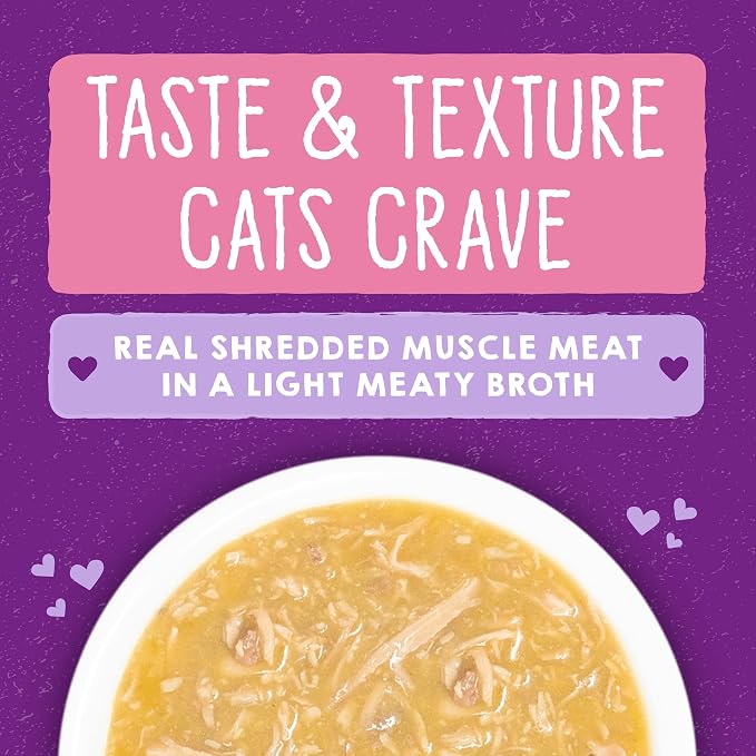 Stella & Chewy’s Carnivore Cravings Savory Shreds Cans – Grain Free, Protein Rich Wet Cat Food – Cage-Free Chicken & Wild-Caught Salmon Recipe – (2.8 Ounce Cans, Case of 12)