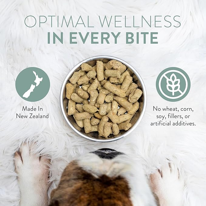 The New Zealand Natural Pet Food Co. Woof Wild Brushtail Freeze Dried Raw Dog Food, Mixer, or Topper, or Treat - High Protein, Natural, Limited Ingredient Recipe - 9.9 oz