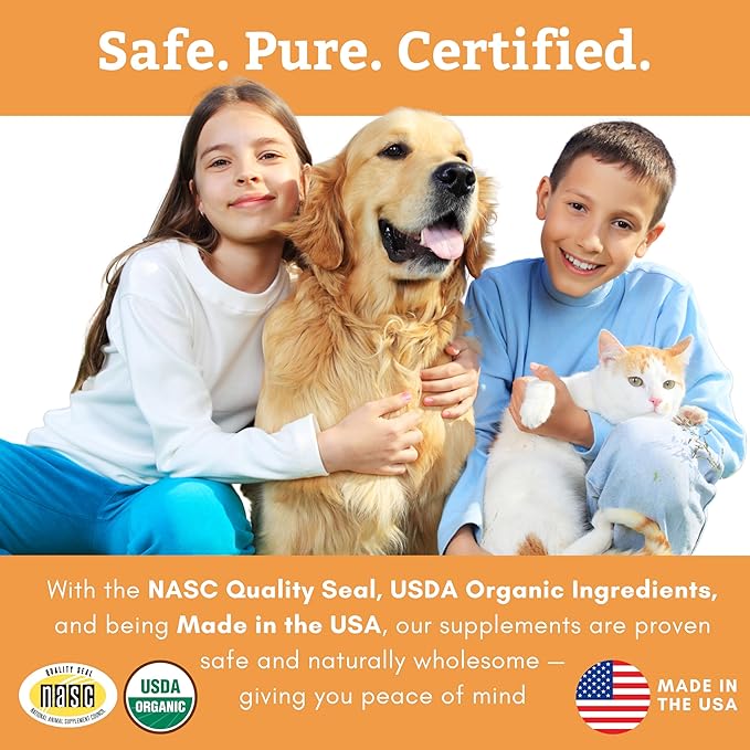 Wholistic Pet Organics Canine Complete - Dog Multivitamin Powder - 8 oz - Daily Dog Vitamins and Supplements for Homemade Food - Immune System, Skin, Coat & Overall Health - All Breeds - 22 Scoops