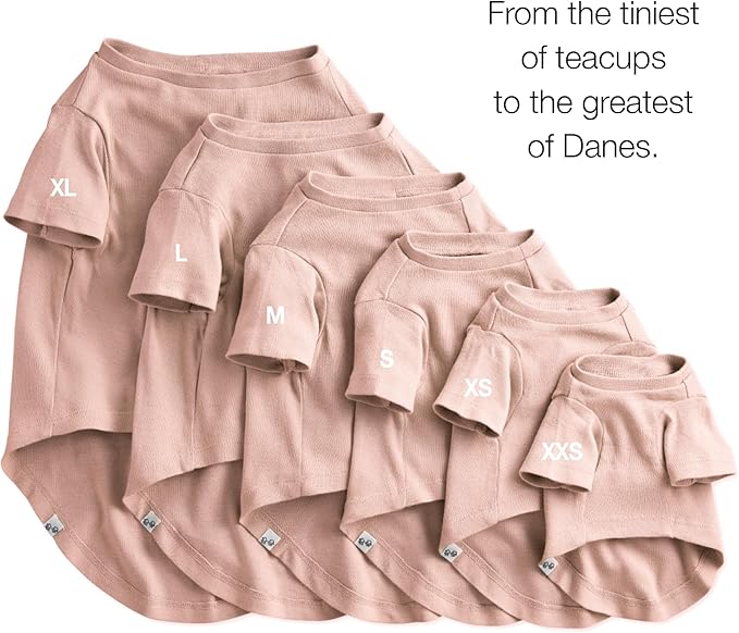 Pet Passion Toby 3-Pack 100% Organic Cotton Dog Short Sleeve T-Shirt Pet Tees for All Breeds, Pink Camo, X-Small (5-12 lbs)