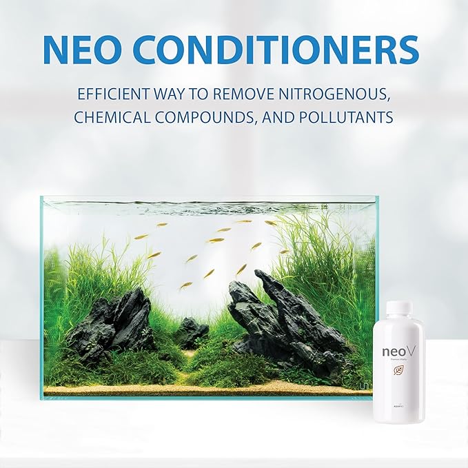 Aquario Neo V - Liquid Conditioner for Freshwater Fish Tank, Enhances Fish Health, Stabilizes Aquarium Water Quality, Ideal for Aquascaping - Water Conditioner for Aquarium Tank - 300ml