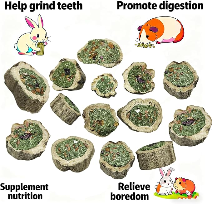 3PCS/10.5OZ Rabbit Chew Toys Guinea Pig Treats Natural Papaya Wood Chew Sticks for Teeth Bunny Guinea Pig Hamster Chinchilla (10.5oz (A))