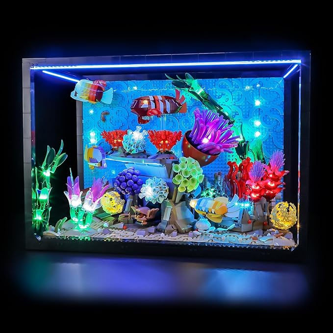 LIGHTAILING Led Light for Lego-10366 Tropical Aquarium — Easy Install, Hidden Wiring, Home Decor & Gift-Ready (Model Not Included)