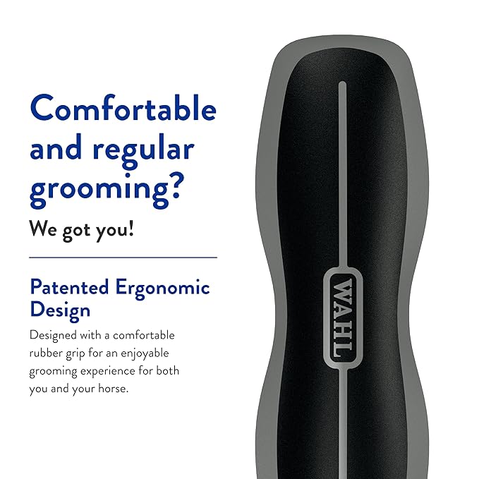 WAHL Professional Animal Equine Grooming Combo Body Horse Brush - Black