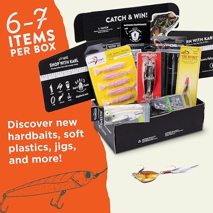 Catch Co Mystery Tackle Box Inshore Saltwater Fishing Kit | Redfish | Striped Bass| Snook | Speckled Trout | Flounder