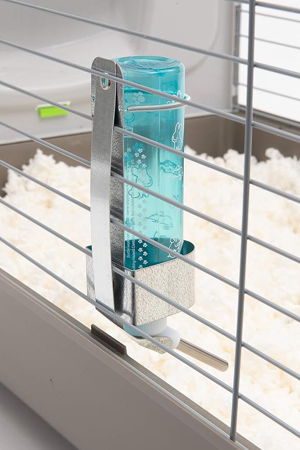 Lixit Wire and Aquarium Cage Water Bottle Chew Guard for Guinea Pigs, Rats, Rabbits, Ferrets Hamsters and Other Small Animals. (8oz)